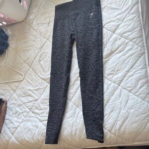 Gymshark Charcoal Patterned Leggings